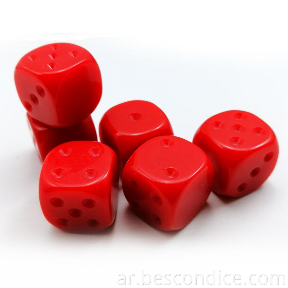 Unpainted D6 Dice 16mm Blank 6th Side 2